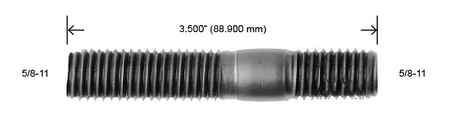 6211-R BIRLO ARTILLERIA G8 5/8-11 X 3 1/2 (H38046)