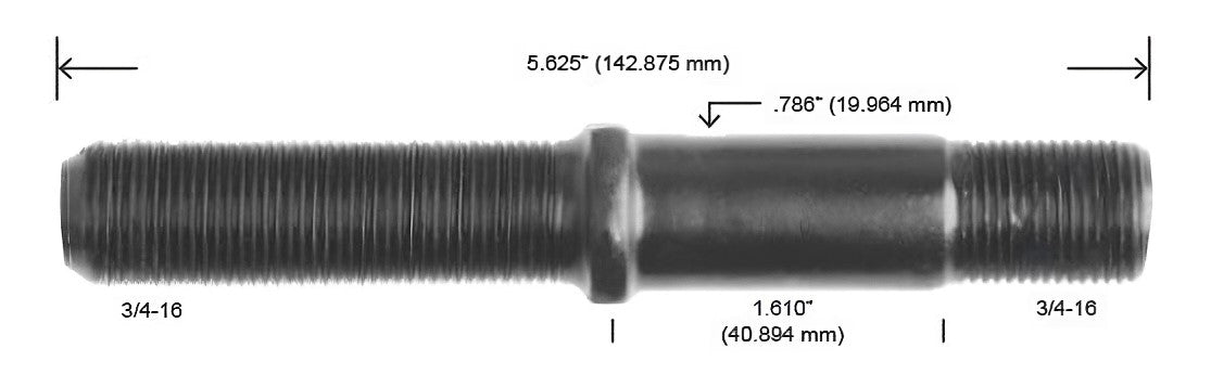 8143N-L 3/4-16 X 5.625 EXTRAPESADO 2 PUNTAS