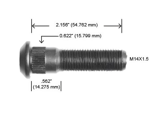 1159-R BIRLO M14 X 1.5 MM CHEYENE PICKUP (H11159)