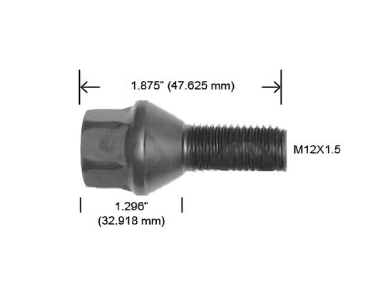 1163-R BIRLO M12 X 1.5 MM CHEVY MONZA (H11165)