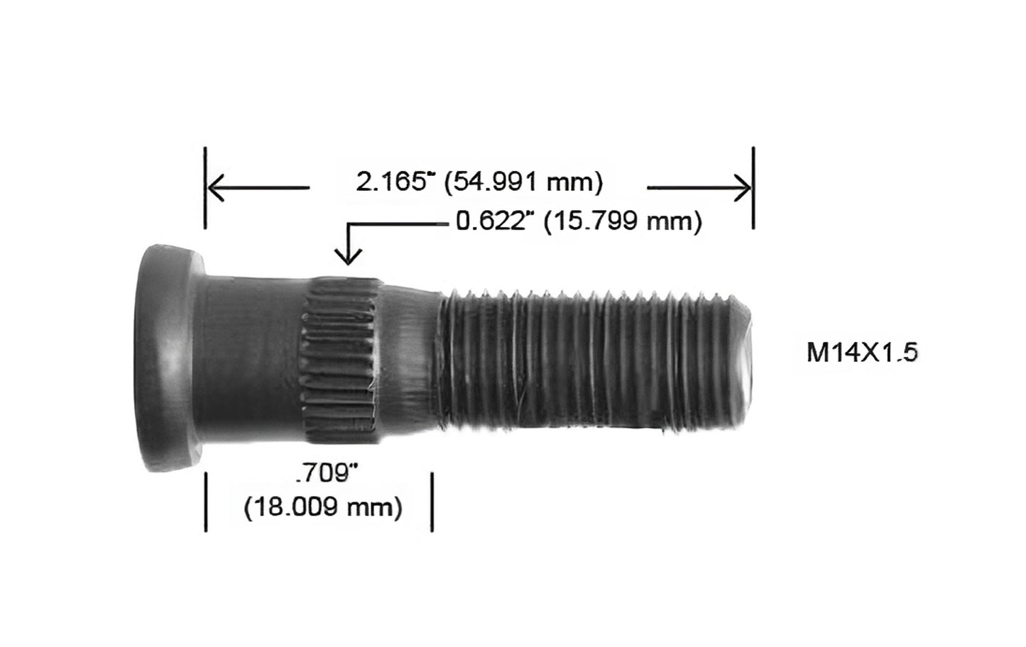 1170-R Birlo Ext. Esp. 14 X 1.5 X 54 mm (H29515)