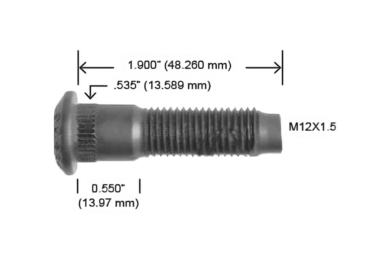 1192-R BIRLO 12 X 1.5 X 47 MM CHEVROLET OPTRA (H29306)