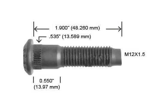 1192-R BIRLO 12 X 1.5 X 47 MM CHEVROLET OPTRA (H29306)