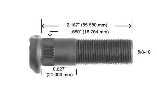 2076-R BIRLO 5/8-18 DEL D300 3/4 TON. (H22076)