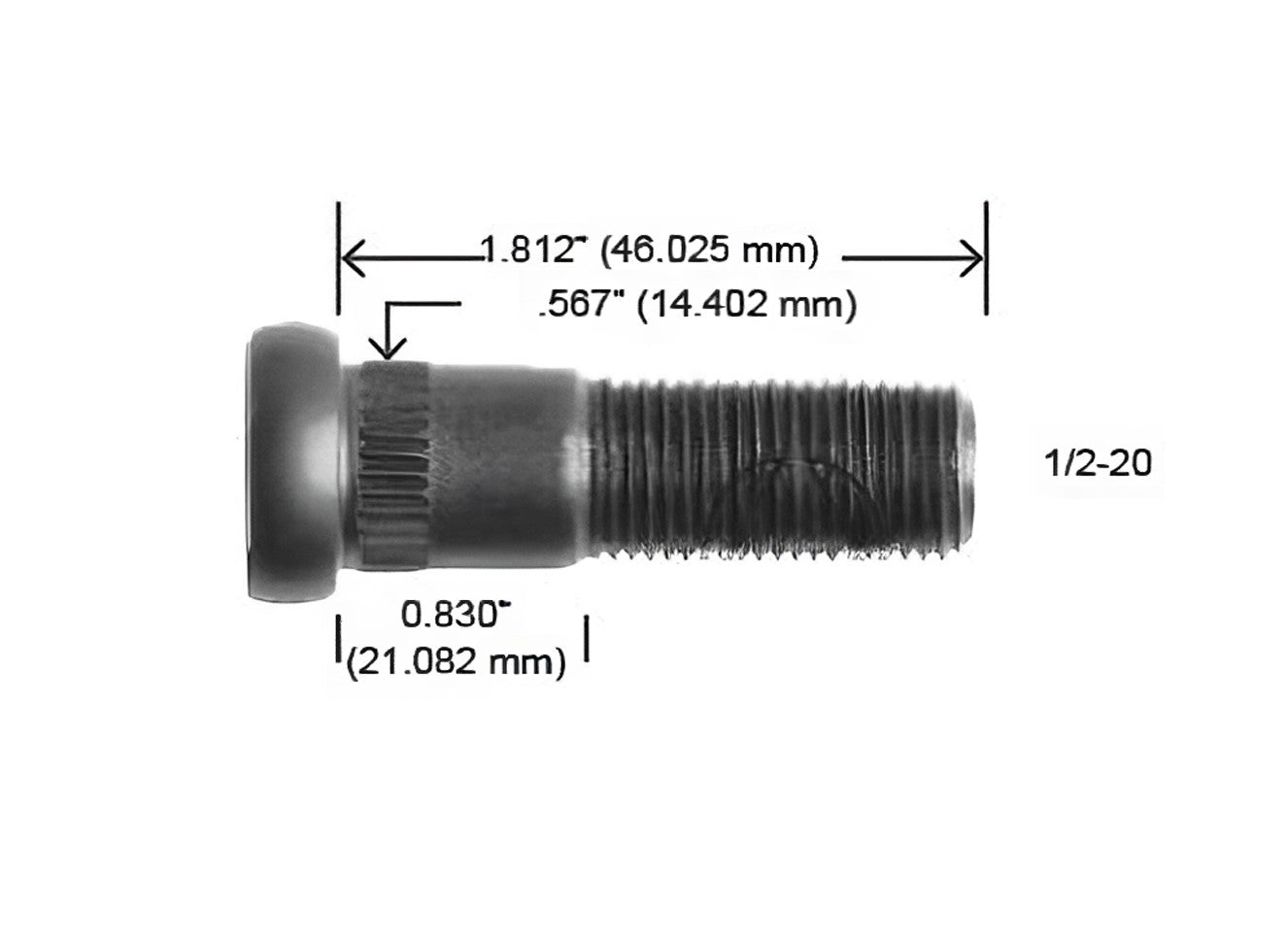 2132-R BIRLO 1/2-20 MONACO CORONET (H22132)