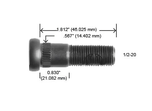 2132-R BIRLO 1/2-20 MONACO CORONET (H22132)