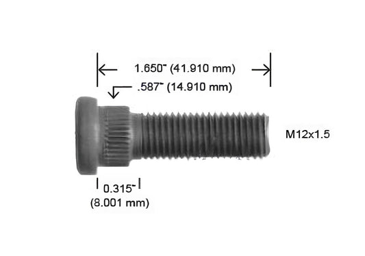 2156-R BIRLO M12 X 1.5 MM SHADOW SPIRIT (H22156)