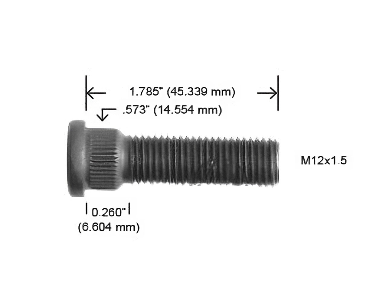 2158-R BIRLO M12 X 1.5 X 1 3/4 DELANTERO ATOS BY DODGE (