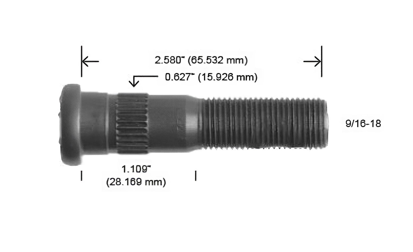 3037A-R BIRLO 9/16-18 F350 DOBLE RODADA