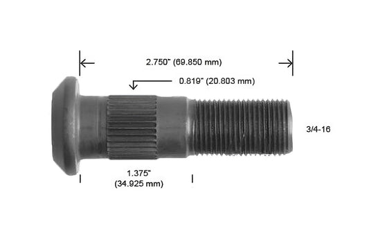 3058-R BIRLO 1/2-20 MAVERICK MUSTANG