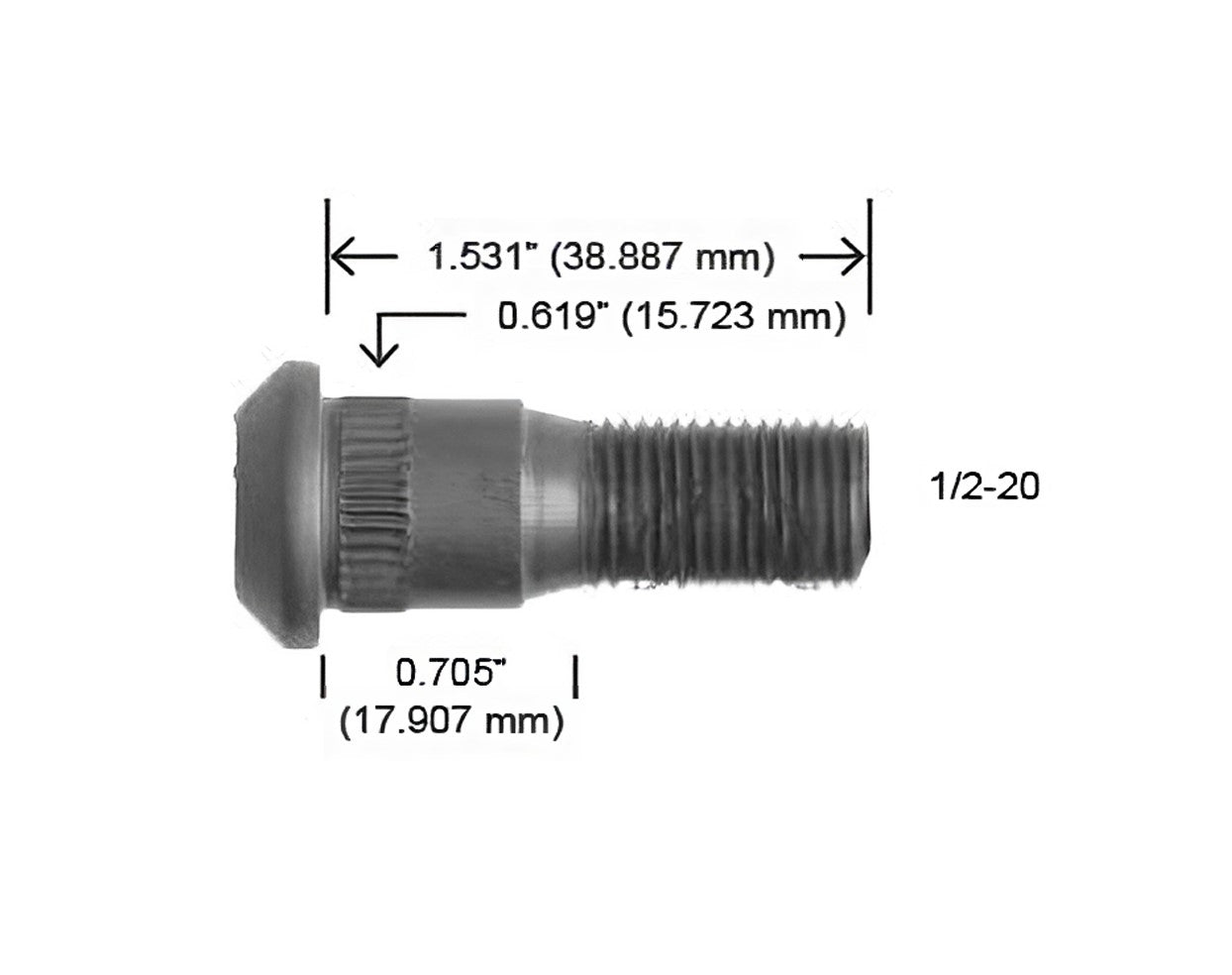 3062-R BIRLO 1/2-20 F250 F350 1 TONELADA