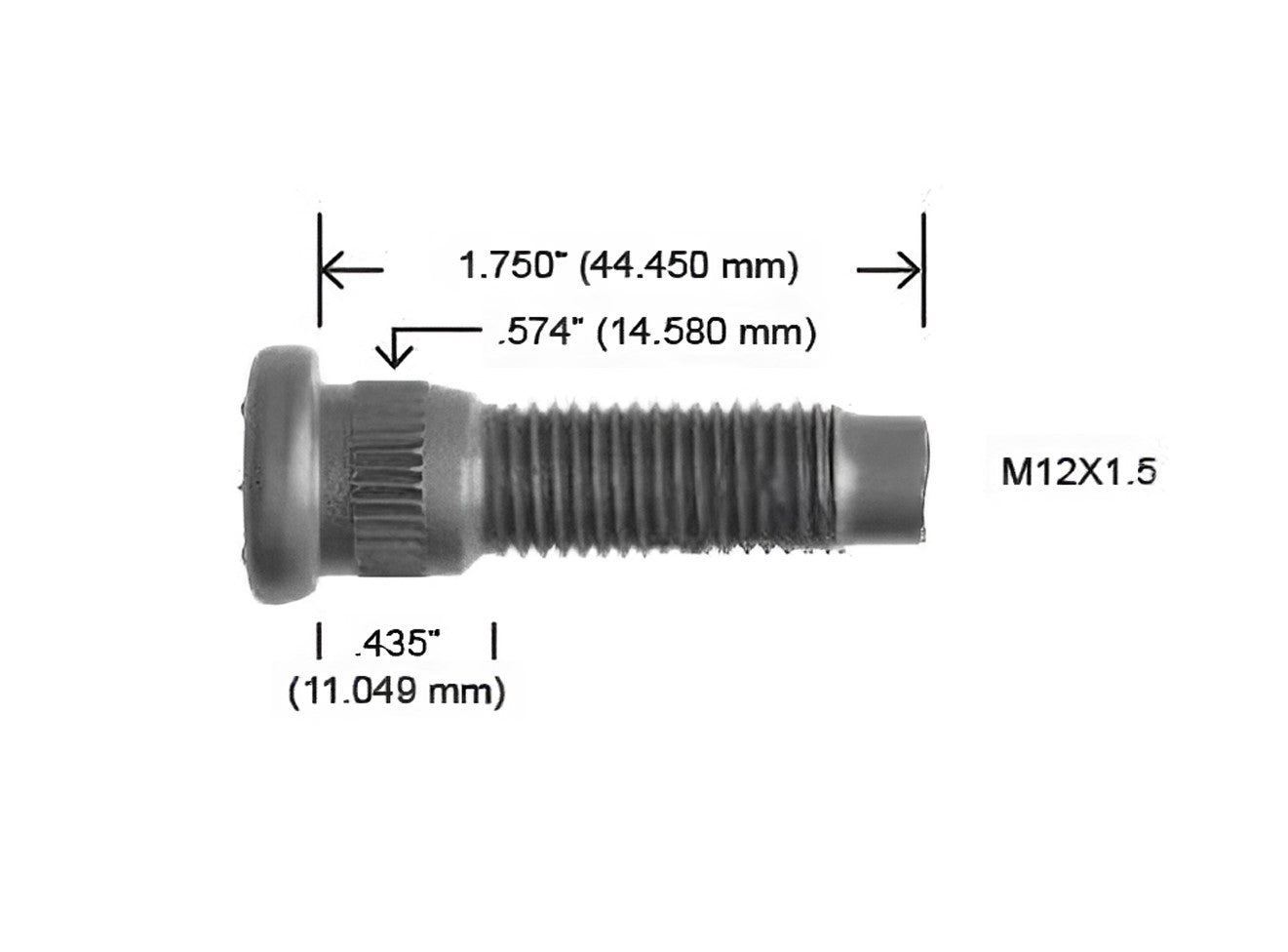 3164-R BIRLO M12 X 1.5 TOPAZ TAURUS (H33164)