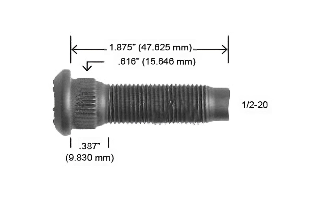 3179-R BIRLO 1/2-20x1.875 FORD RANGER EXPLORER MUSTANG