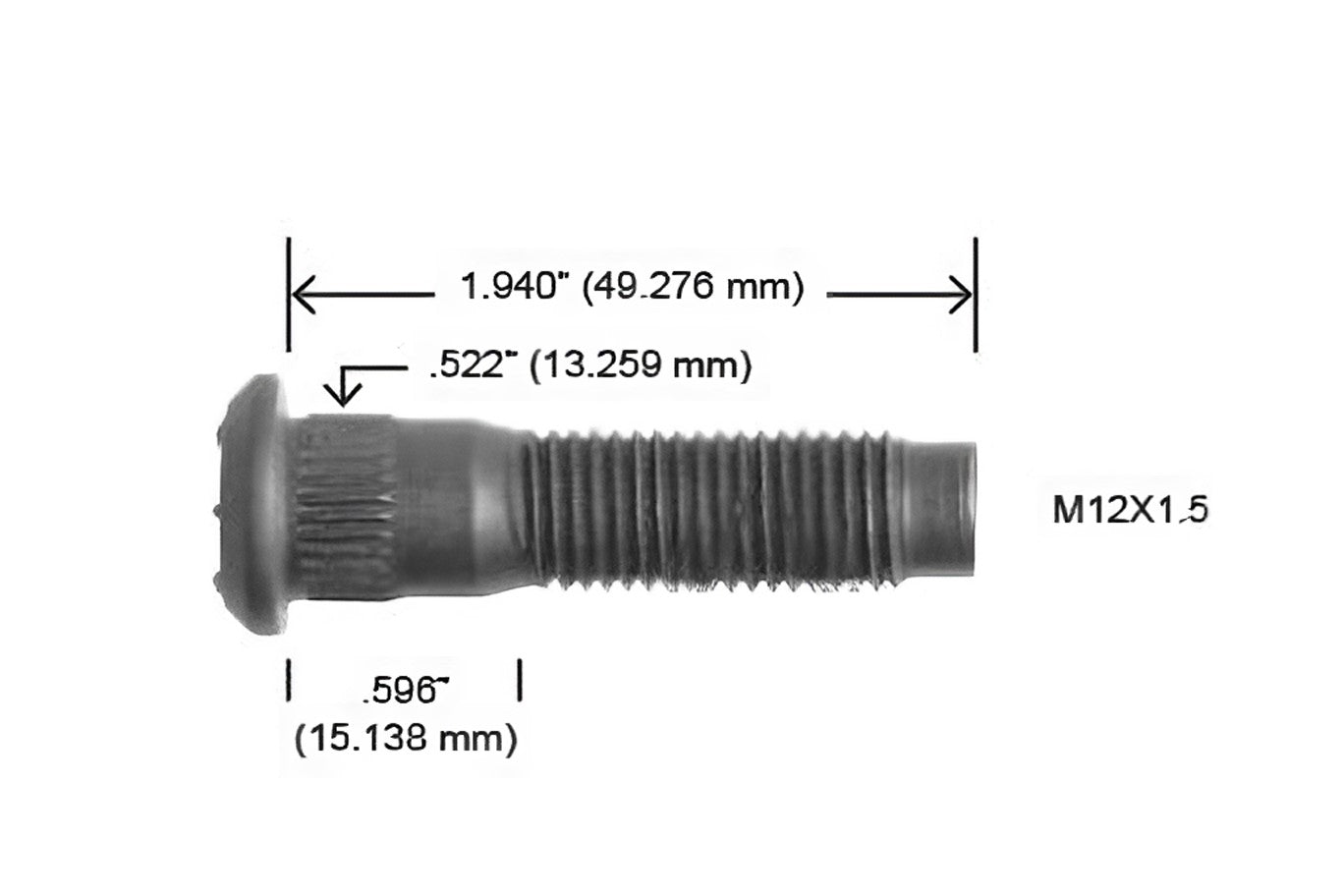 3189-R BIRLO 12 X 1.5 X 49.5 WIDSTAR