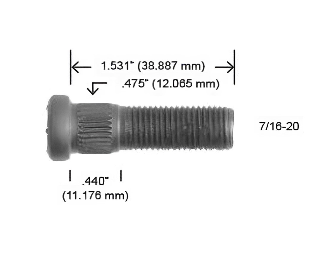 4128-R 7/16-20 X 1.531 NISSAN SEDAN (H44128)