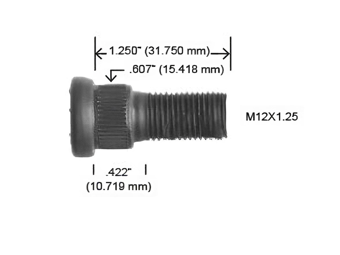 4160-R M12 X 1.25 NISSAN SAKURA MAXIMA