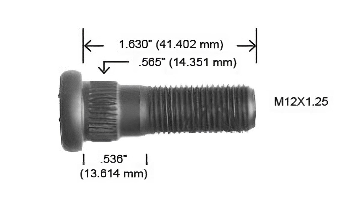 4162-R M12 X 1.25 NISSAN TSURU II